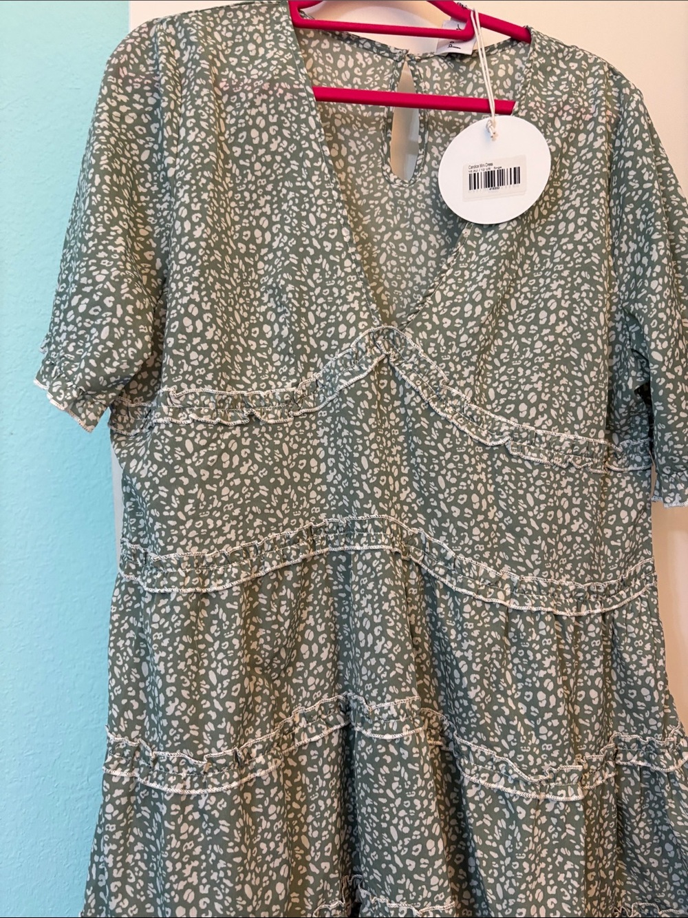 Princess Polly Candice Ruffle Short Sleeve Mini Dress Size 12 NEW
